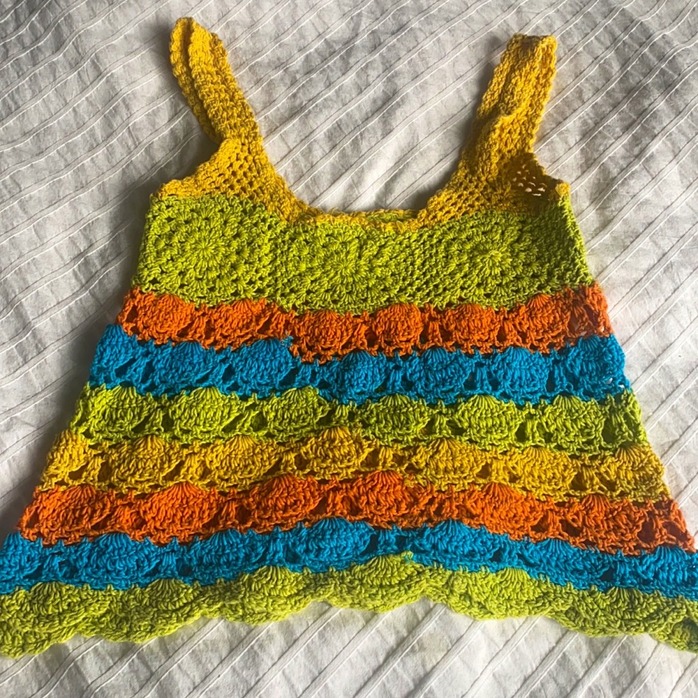 🌈 Crochet Crop Top 🌈